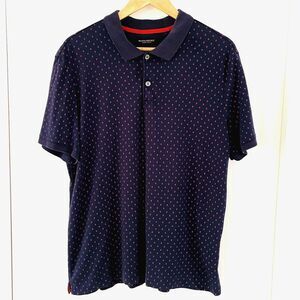 Banana Republic Luxury Touch Standard Fit Mens Size XL Polo Navy Blue Preppy